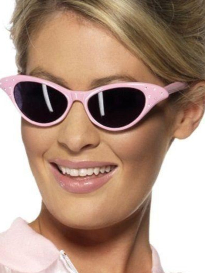 50's Pink Rock And Roll Sunglasses