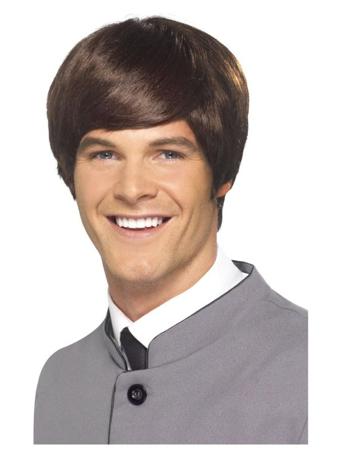 60s Male Mod Wig, Brown
