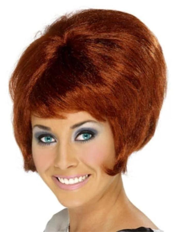 60'S Beehive Wig,Auburn