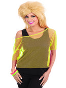 80’s Yellow Mesh Top