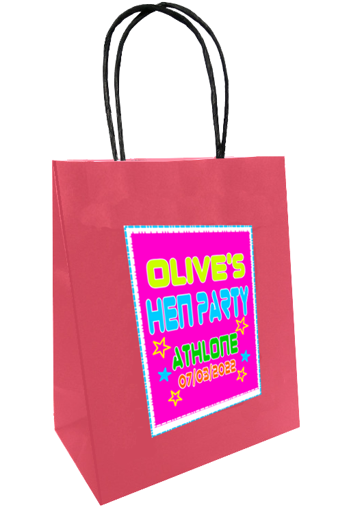 80's Design Personalised Bag