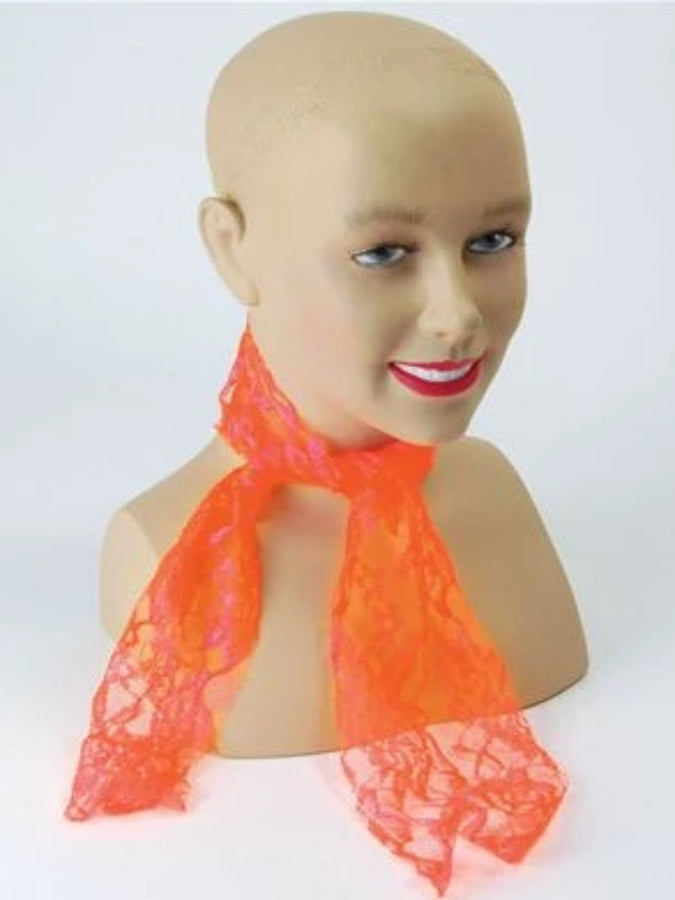 80s Neon Scarf Orange