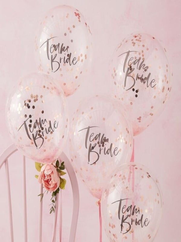 Team Bride Confetti Balloons
