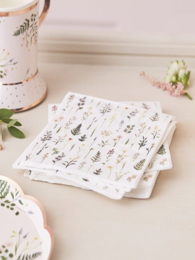 Afternoon Tea Floral Napkins