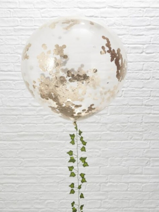 Giant Rose Gold Confetti Balloons