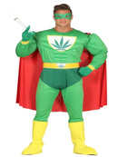 ADULT MARIJUANA SUPERHERO COSTUME