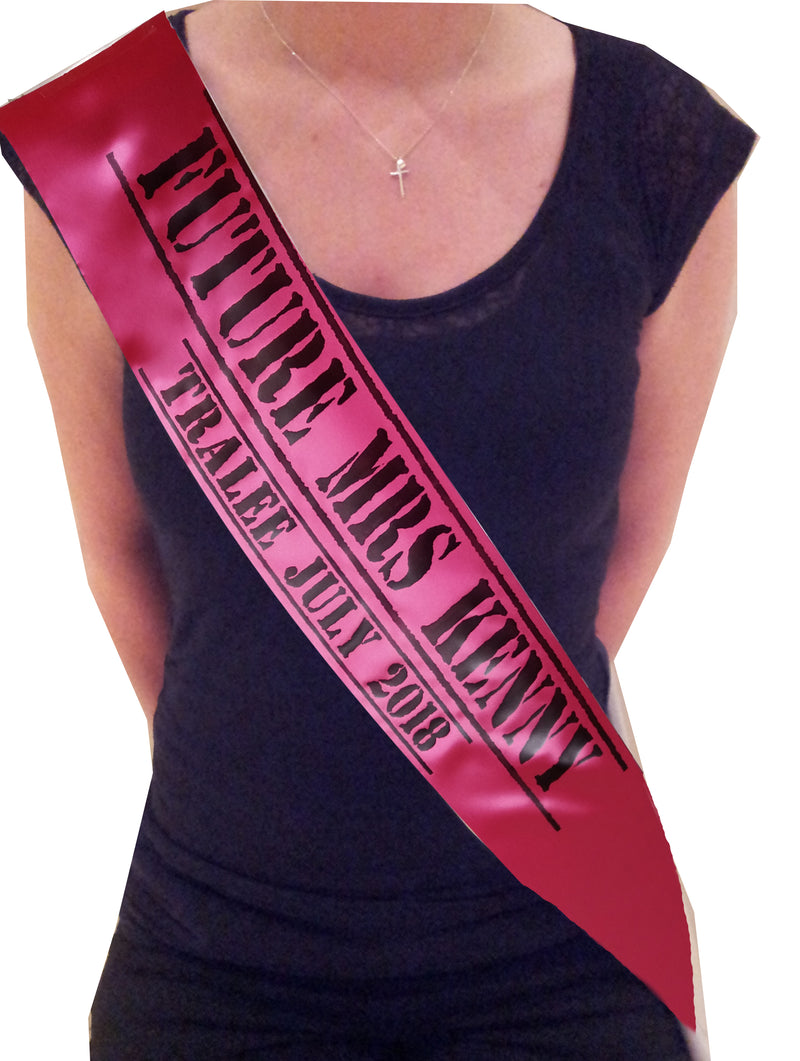 Personalised Army Theme Hen Party Sash