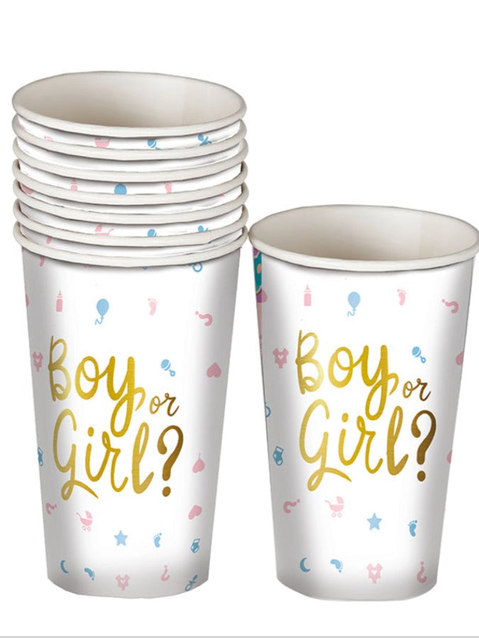 BAG 6 CUPS IT'S A BOY OR IT'S A GIRL