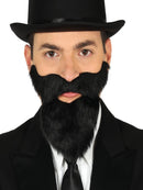 BLACK BEARD AND MOUSTACHE