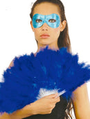 BLUE FEATHER FAN