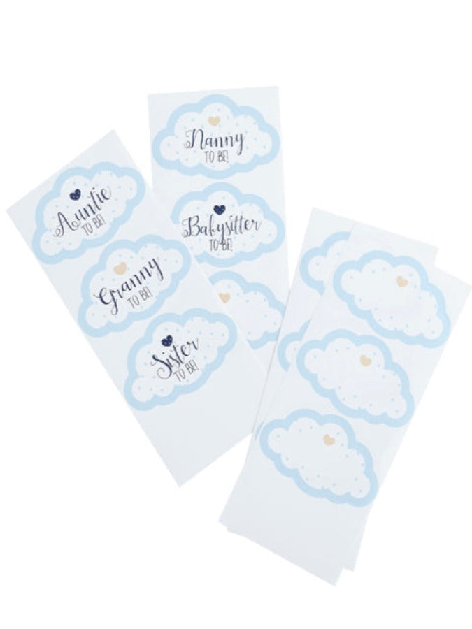 BLUE GUEST STICKERS CLOUDS