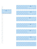 BLUE PAPER BABBY SHOWER STRAWS