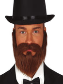 BROWN BEARD AND MOUSTACHE