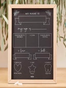Baby Milestone Chalkboard Sign