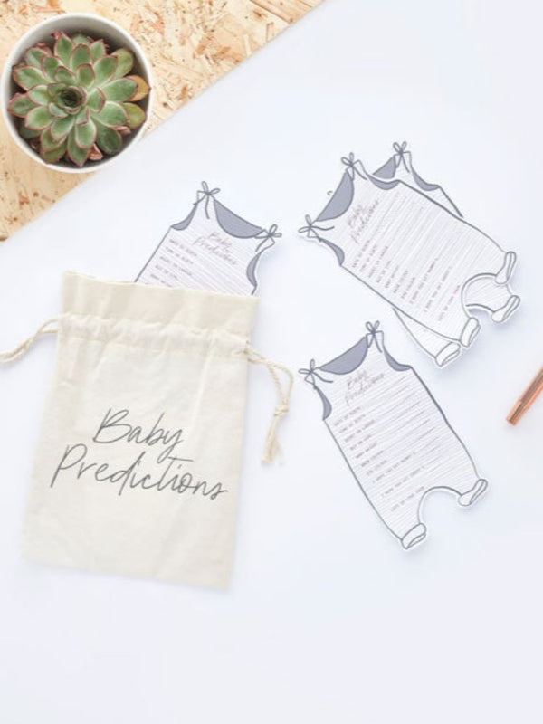 Baby Prediction Cards & Canvas Bag