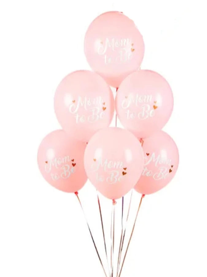 Balloons 30 cm, Mom to Be, Pastel Pale Pink