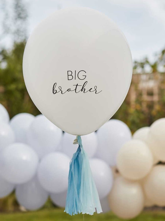 Big Brother Balloon with Blue Tassels