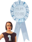 Blue Mum to Be Rosette