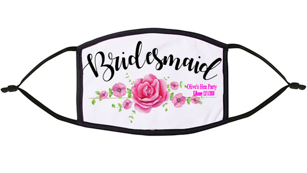 Bridesmaid Personalised Face Mask