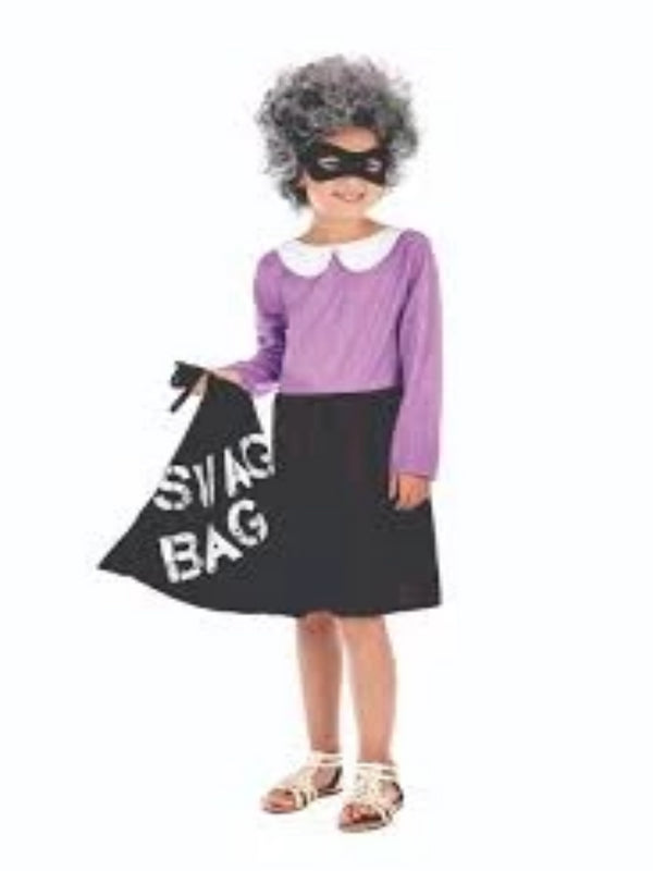 Kids Burglar Granny Costume