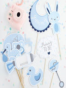 CARD BLUE PHOTO BOOTH PROPS