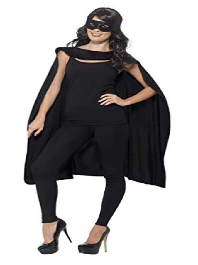 Cape  Black, with Eye mask