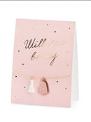 Card with bracelet Will you be my Maid of honor