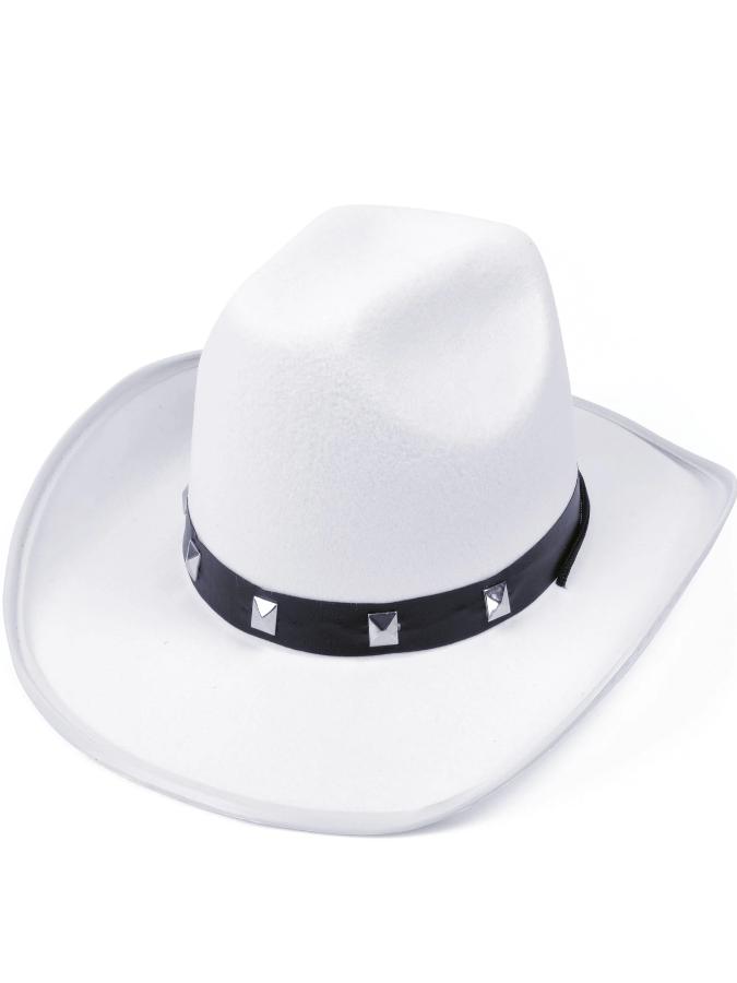 Cowboy White Studded Felt Hat