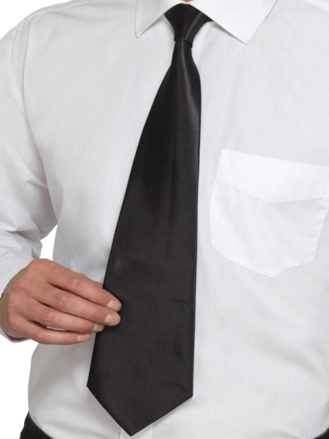 Deluxe Black Gangster Tie