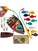 Drinking game, Fishing, with 4 shot glasses,