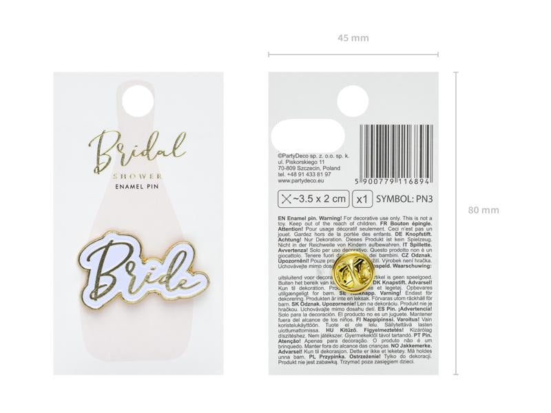Enamel pin Bride
