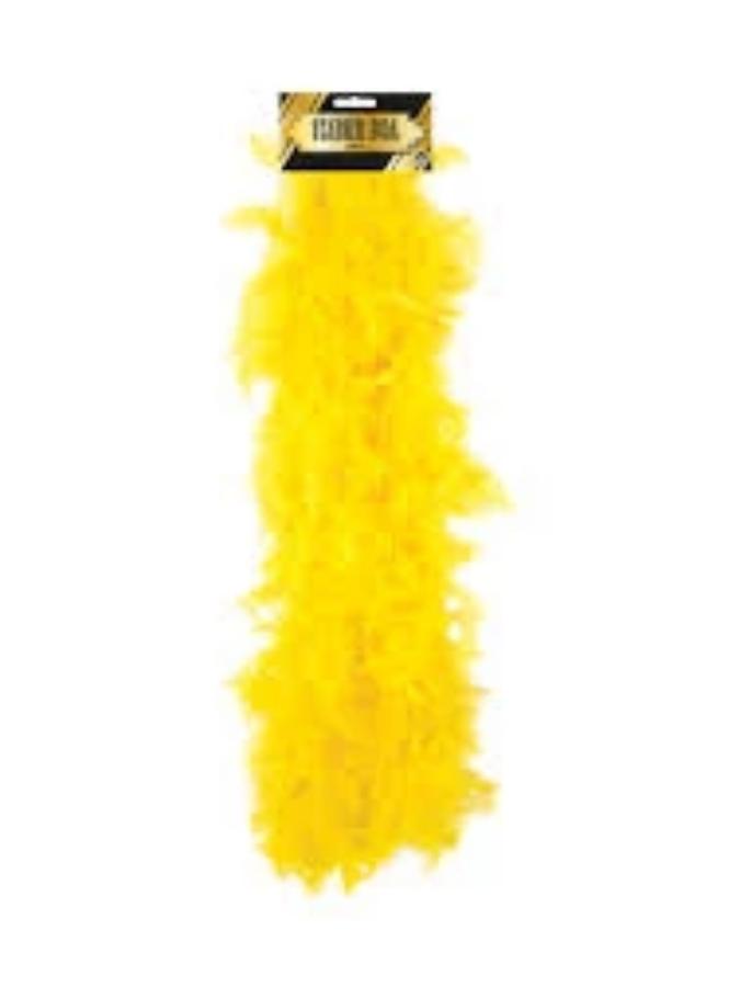 FEATHER BOA YELLOW