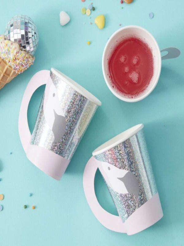Flamingo Shaped Paper Cups (8)
