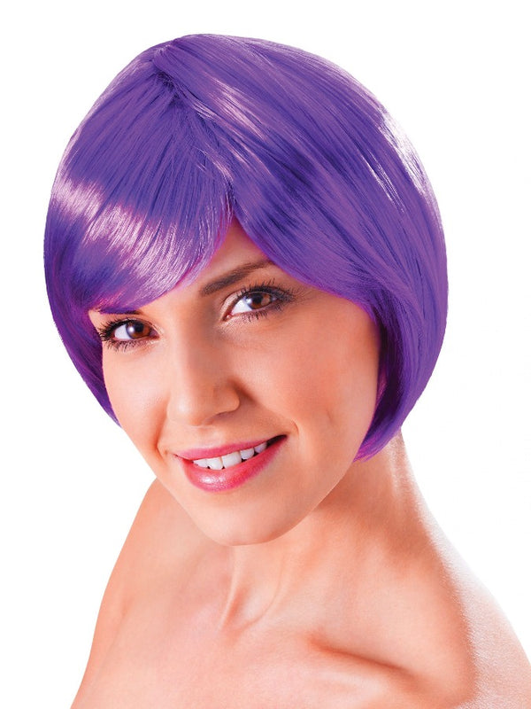 Flirty Flick Wig Neon Purple