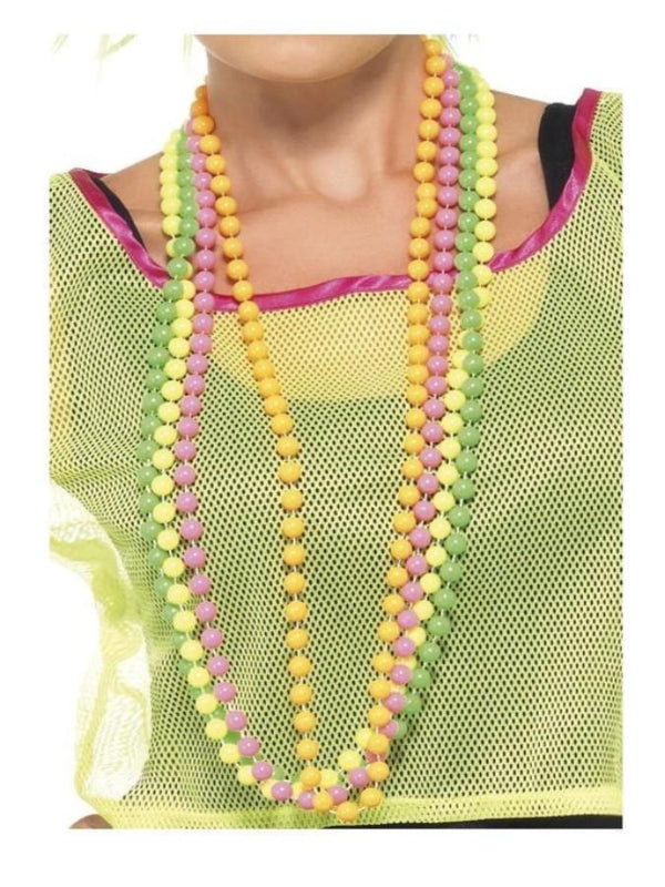 Fluorescent Party Beads Necklace