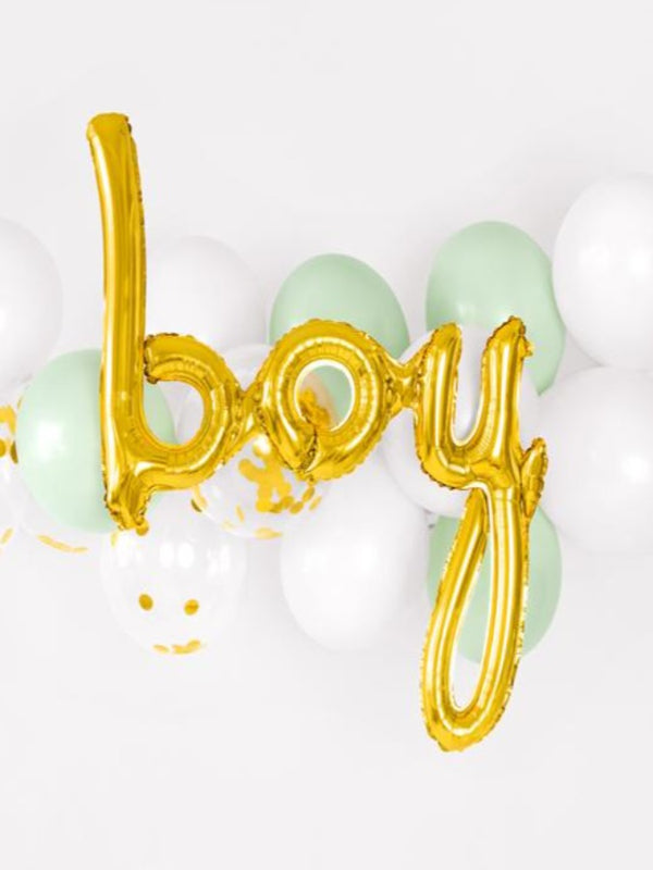 Foil balloon Boy, gold,