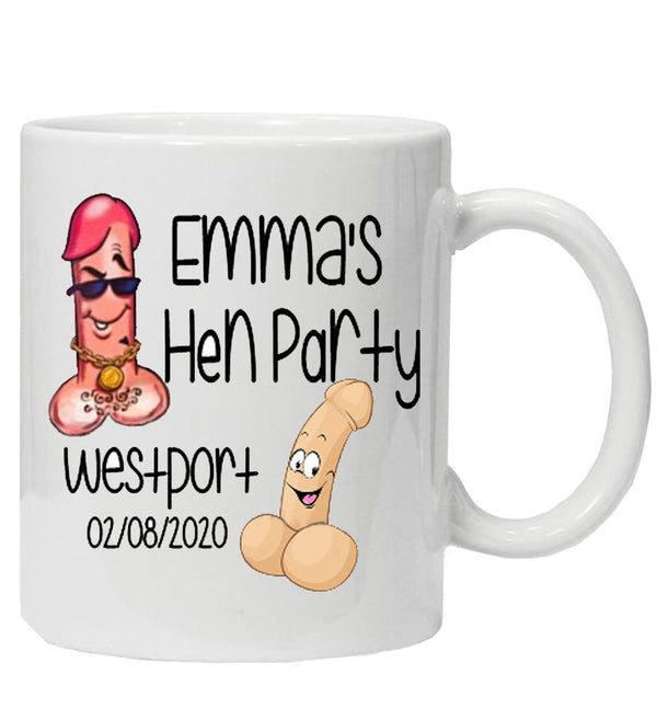 Fun Personalised Hen Party Mug