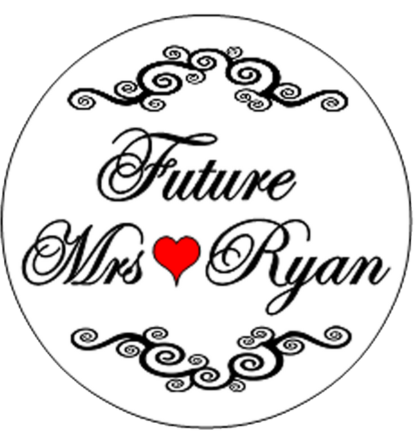 Future Mrs Hen Party Personalised Badge White