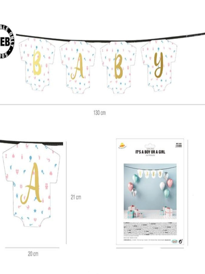 IT'S A BOY OR A GIRL BABY BANNER