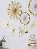 Gold Baby Shower Bunting