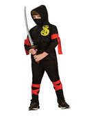 HAUNTED HOUSE BLACK NINJA  KIDS COSTUME