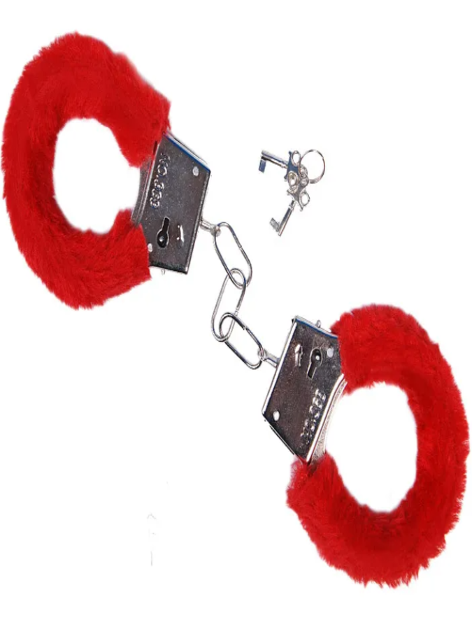 Handcuffs furry, red