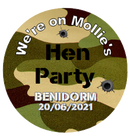 Personalised Hen Party Army Badge