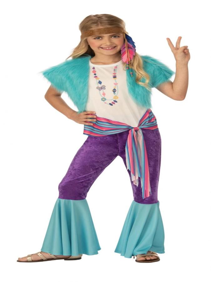 Hippy Girl Kid Costume