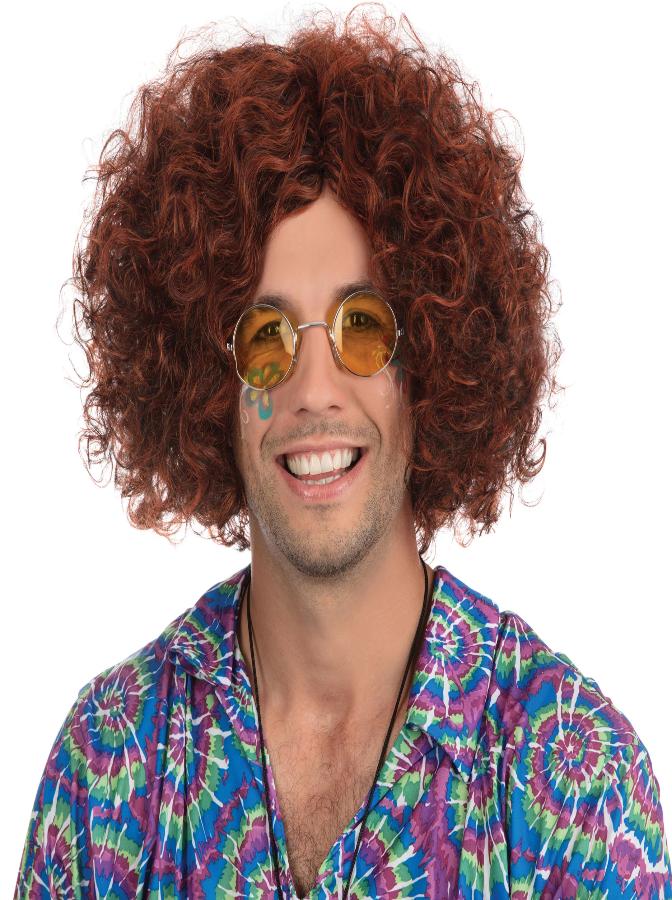 Hippy Man Wig. Brown And Black