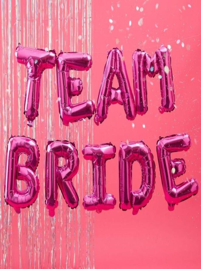 Hot Pink Team Bride Hen Party Balloons