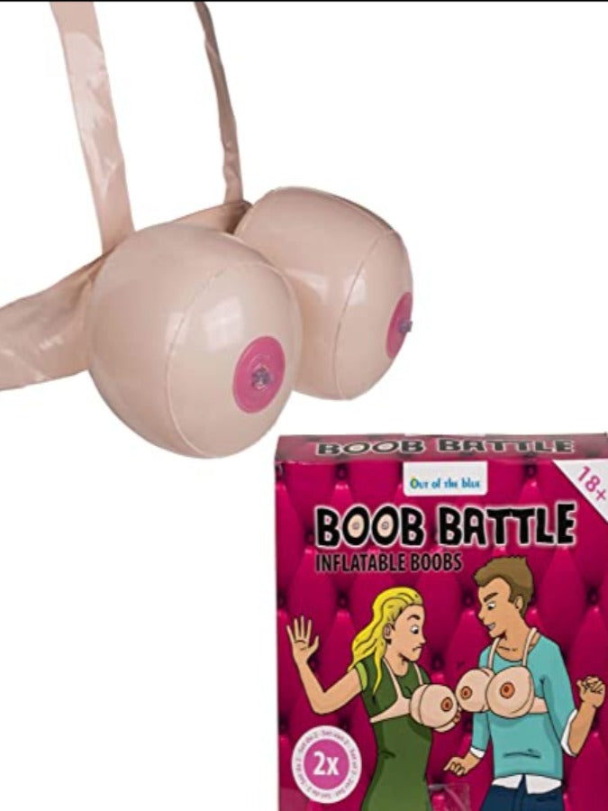 Inflatable boobs, boob battle