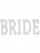 Iron on Bride patch White