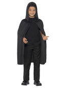 Hooded Cape Kids Black Costume