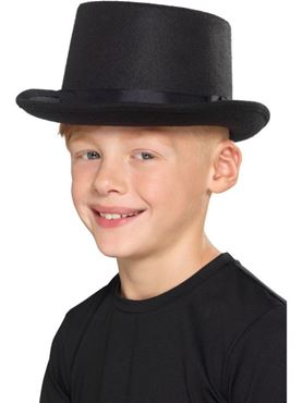 Kids Black Top Hat